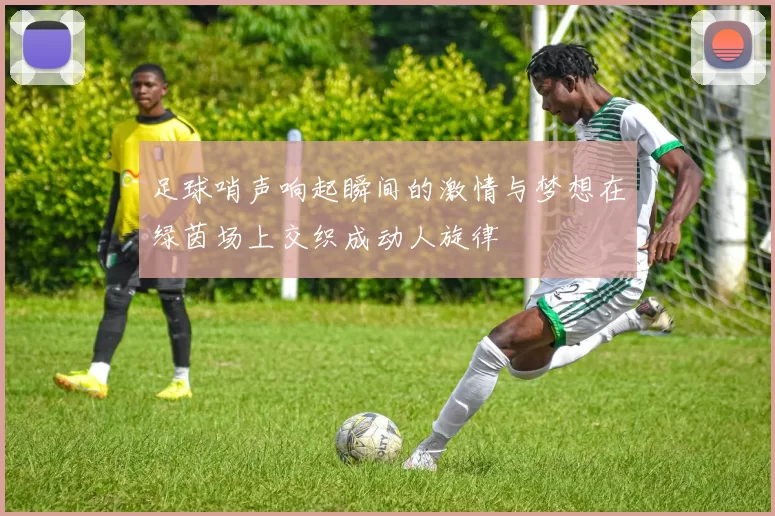足球哨声响起瞬间的激情与梦想在绿茵场上交织成动人旋律